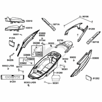 Verkleidungen hinten & Helmfach