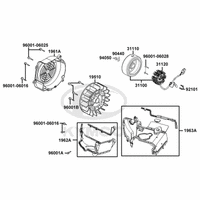Lichtmaschine & Luftleitblech Zylinderabdeckung