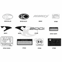 Emblem, Aufkleber & Hinweisschilder