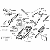 Verkleidungen hinten Helmfach