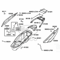 Verkleidung hinten & Helmfach