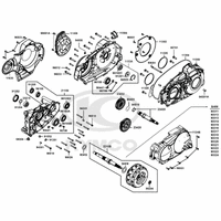 Gehäuse Antriebseinheit re., Getriebe & Kupplung