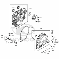 Gehäuse links & Limadeckel