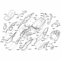Verkleidung hinten & Helmfach
