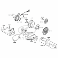 Lichtmaschine, Ölpumpe & Anlasser