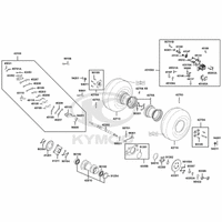 Räder hinten, Antrieb mit Bremse