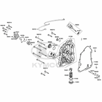 Gehäusedeckel rechts, Ölfilter & Wasserpumpe