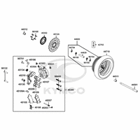 Vorderrad mit Bremse