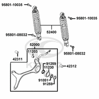 Federbein & Schwingarm hinten