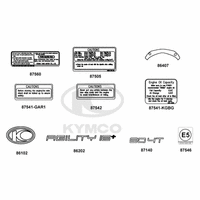 Emblem, Aufkleber & Hinweisschilder