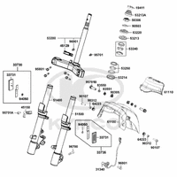 Gabelholm, Gabelbrücke, Lenkkopflager & Kotflügel