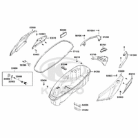 Verkleidung hinten & Helmfach