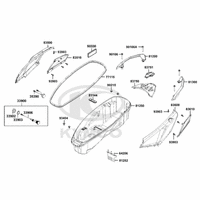 Verkleidung hinten & Helmfach