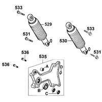 Stossdämpfer hinten