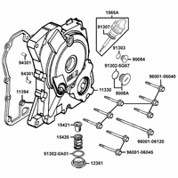 Kurbelgehäusedeckel rechts