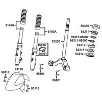 Gabeljoch, Lenkkopflager & Gabel