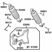 Stossdämpfer hinten