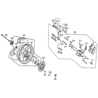 Vorderrad mit Bremse