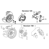 Hinterrad mit Bremse