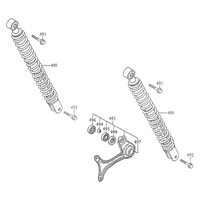 Stossdämpfer hinten