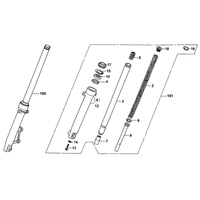 Gabel & Gabel-Einzelteile