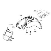 Kotflügel hinten & Werkzeug