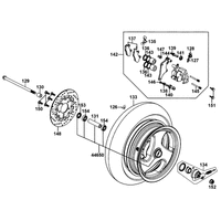 Vorderrad mit Bremssattel