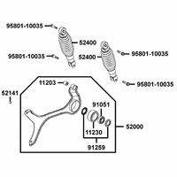 Stossdämpfer hinten