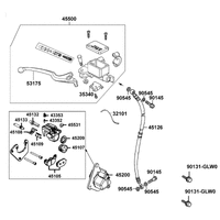 Hauptbremszylinder vorne & Bremsschläuche