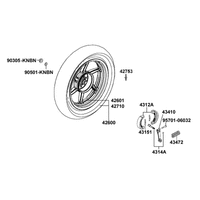 Hinterrad mit Bremse
