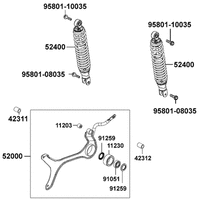 Stossdämpfer hinten