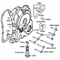 Kurbelgehäusedeckel rechts