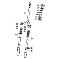 Gabeljoch, Lenkkopflager & Gabel