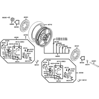 Vorderrad mit Bremsscheibe