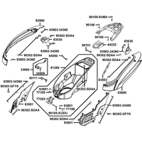 Hintere Verkleidungen & Helmfach