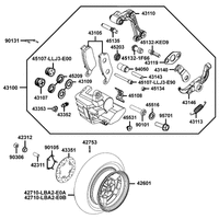 Hinterrad mit Sattel
