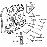Kurbelgehäusedeckel rechts