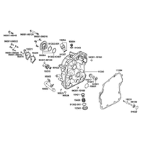 Gehäusedeckel rechts & Wasserpumpe