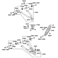Federbein, Querlenker rechts