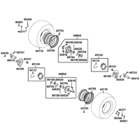 Räder vorne mit Bremse