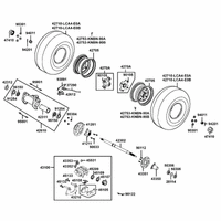 Räder hinten, Antrieb mit Bremse