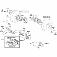Räder hinten, Antrieb mit Bremse