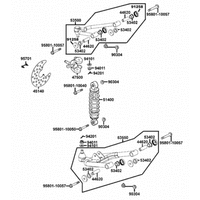 Federbein, Querlenker links