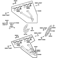 Federbein, Querlenker rechts
