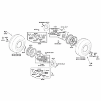 Räder vorne mit Bremse