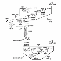 Federbein, Querlenker links