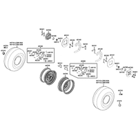 Räder vorne mit Bremse
