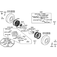 Räder hinten mit Bremse