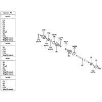Einzelteile Antriebswelle