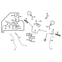 Lenker, Gashebel, Spiegel & Bowdenzüge